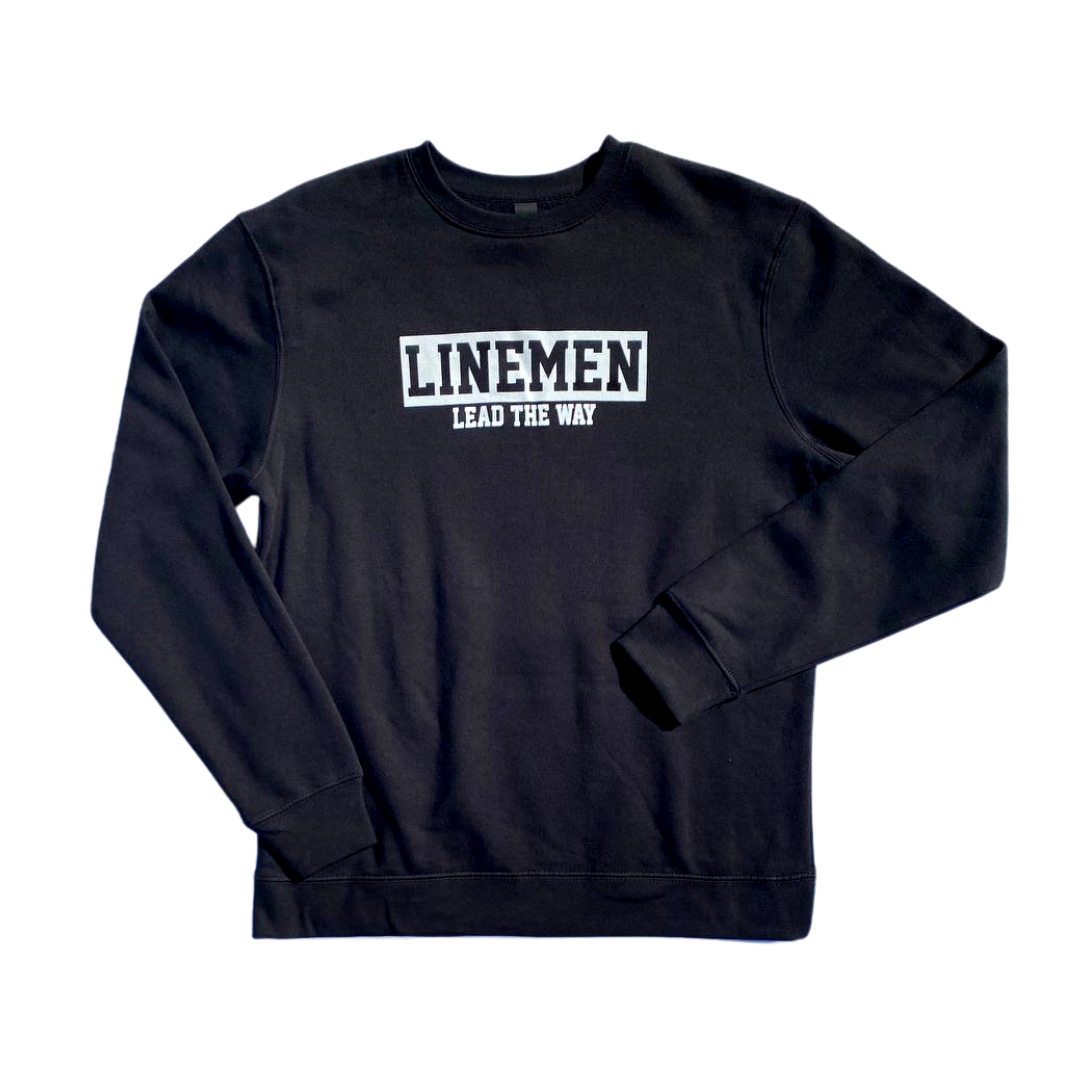 LLTW Signature Sweatshirt - Black - Linemen Lead The Way