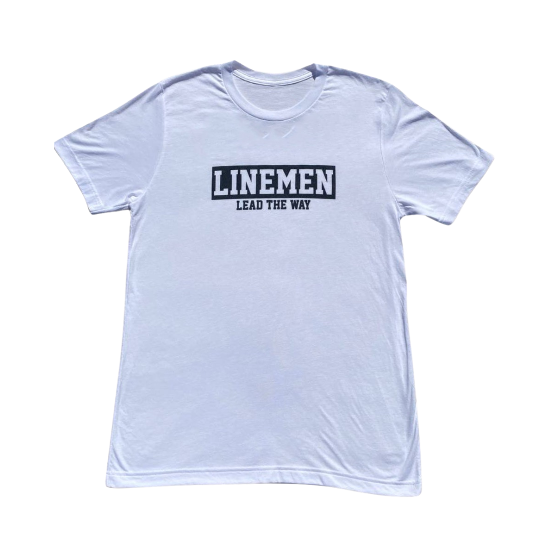 LLTW Signature Shirt - White - Linemen Lead The Way